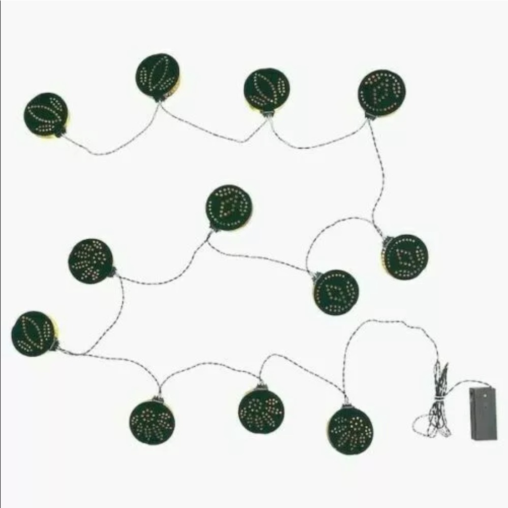IKEA STRALA LED string light with 12 lights, green battery operated/patterns